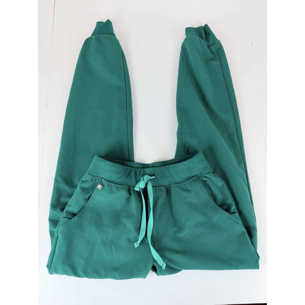 Figs Technical Collection Zamora Jogger Scrub Pants Hunter Green Sz XS